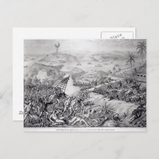 De verovering van El Caney, El Paso Briefkaart (Voorkant / Achterkant)