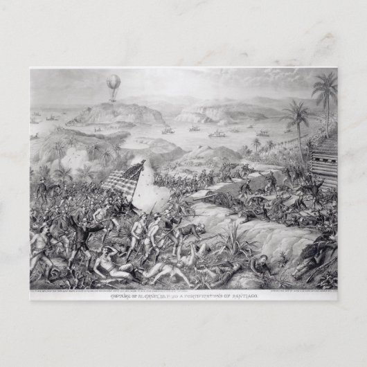 De verovering van El Caney, El Paso Briefkaart (Voorkant)