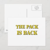 de verpakking is een rugkaastekst briefkaart (Voorkant / Achterkant)