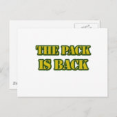 de verpakking is terug briefkaart (Voorkant / Achterkant)