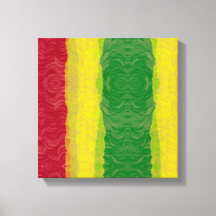 De verpakte Druk van het Canvas, Rode Geelgroen Canvas Afdruk
