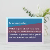 De Verpleegkundige Bedankkaart (Staand voorkant)