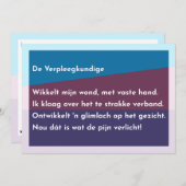 De Verpleegkundige Bedankkaart (Voorkant / Achterkant)