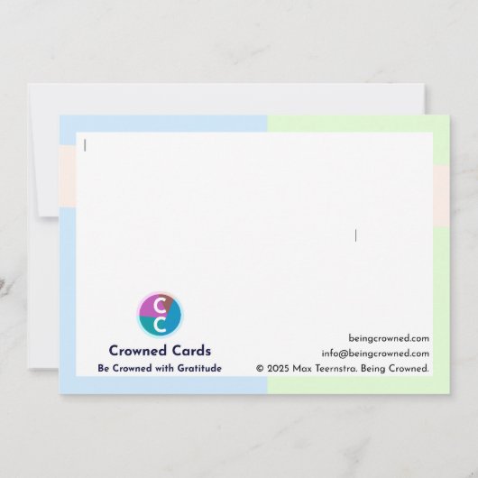 De verpleegkundige van de gemeenschap bedankkaart (Achterkant)