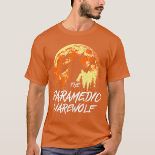 De Verpleegkundige Weerwolf Halloween EMT Trick or T-shirt