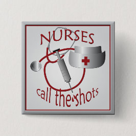 De verpleegkundigen roepen de Button van het Vierk