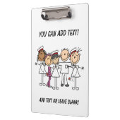 De Verpleegkundigen van de Figuur Gepersonaliseerd Klembord (Links)