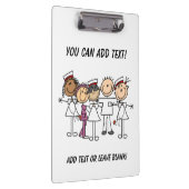 De Verpleegkundigen van de Figuur Gepersonaliseerd Klembord (Rechts)