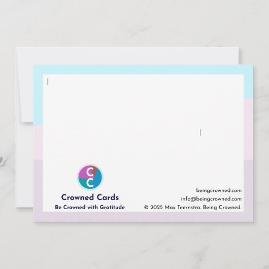 De verpleegster bedankkaart (Achterkant)