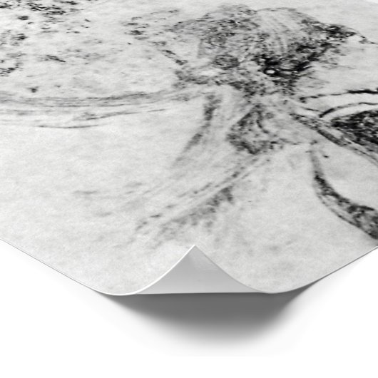 De verpleegster Edgar Degas Poster (Hoek)