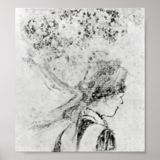 De verpleegster Edgar Degas Poster