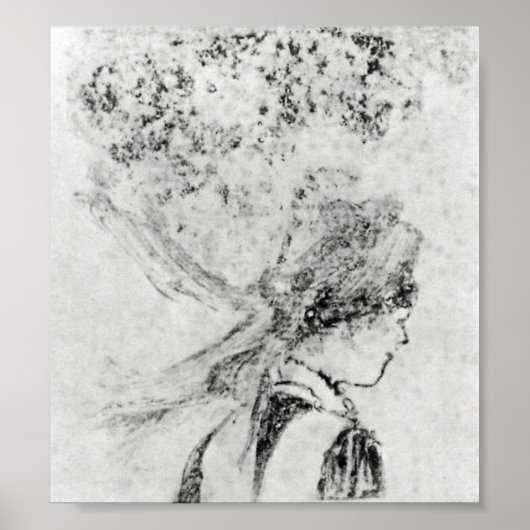 De verpleegster Edgar Degas Poster (Voorkant)