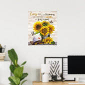 De verpleegster elke dag is een nieuw begin Motiva Poster (Thuiskantoor)