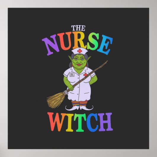 De Verpleegster Heks Een Spooky Halloween Verhaal Poster (Voorkant)