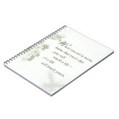 De verpleegster raakt een leven met wilde bloemen  notitieboek (Linkerzijde)