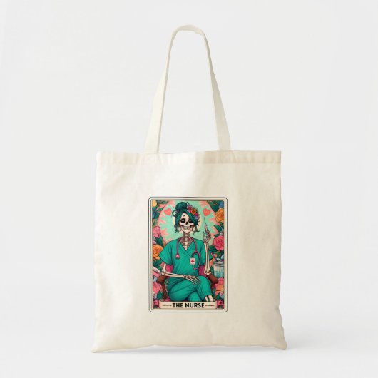 De verpleegster Tarot Kaart Canvas tas (Voorkant)