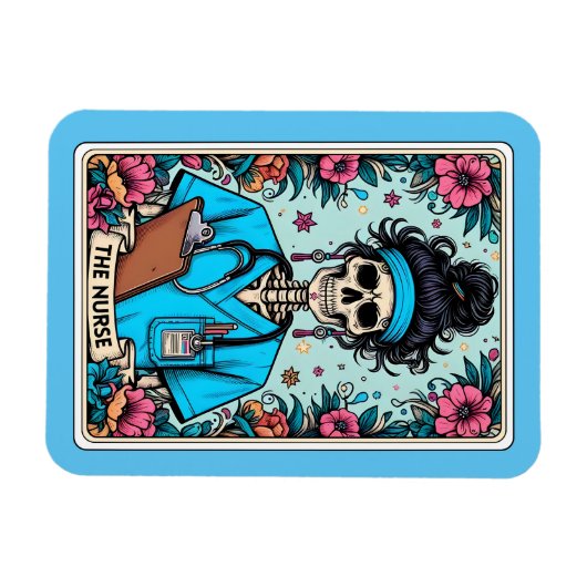 De Verpleegster Tarot Magnet Magneet (Horizontaal)