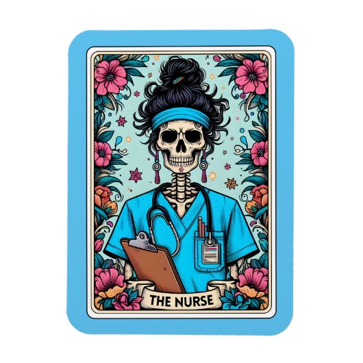 De Verpleegster Tarot Magnet Magneet (Verticaal)