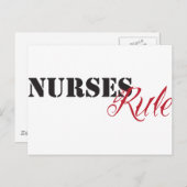 de verpleegsters beslissen briefkaart (Voorkant / Achterkant)