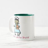 De verpleegsters roepen de mok van de Schoenen! (Voorkant links)