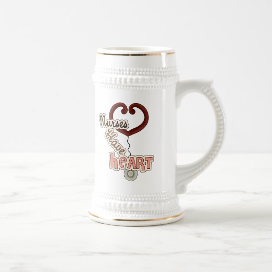 De Verpleegsters van de stethoscoop hebben de Bierpul (Rechts)