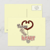 De Verpleegsters van de stethoscoop hebben de Briefkaart (Voorkant / Achterkant)