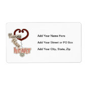 De Verpleegsters van de stethoscoop hebben de Etiket (Voorkant)