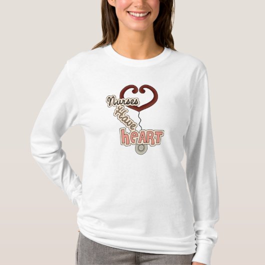 De Verpleegsters van de stethoscoop hebben de T-shirt (Voorkant)