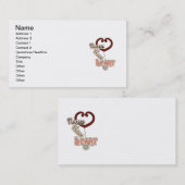 De Verpleegsters van de stethoscoop hebben de Visitekaartje (Voorkant / Achterkant)