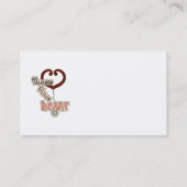 De Verpleegsters van de stethoscoop hebben de Visitekaartje (Achterkant)