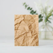 De verpletterde Gerimpelde Achtergrond van Grunge Briefkaart (Staand voorkant)