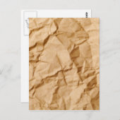 De verpletterde Gerimpelde Achtergrond van Grunge Briefkaart (Voorkant / Achterkant)