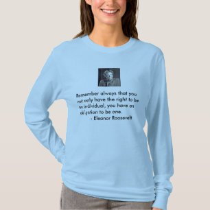 De verplichting om individueel te zijn t-shirt