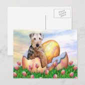 De Verrassing van Airedale Terrier Pasen Feestdagenkaart (Voorkant / Achterkant)