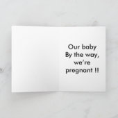 De verrassing van het baby aankondiging (Binnen)