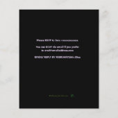 De verrassingsverjaardagsuitnodiging van de begrot flyer (Achterkant)