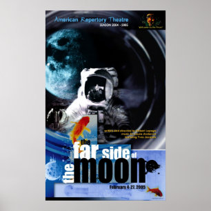 de verre kant van de maan poster