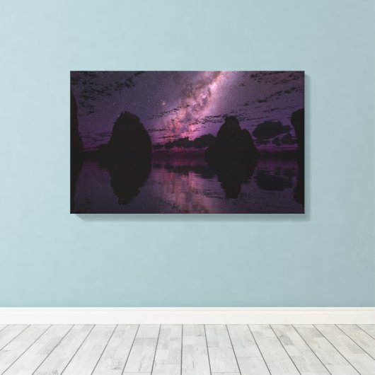 De Verre Lichten Canvas Afdruk (Insitu (Houten vloer))