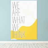 De Verrekte Druk van het Canvas met Inspirerend Be Afdruk (Insitu (Houten vloer))