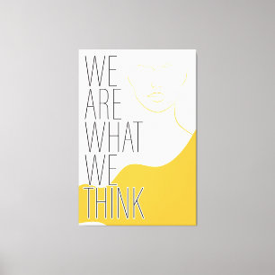 De Verrekte Druk van het Canvas met Inspirerend Be Afdruk