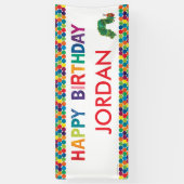 De Verrekte Hongerige Rups Verjaardag Spandoek (Verticaal)