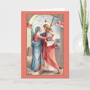 De verrezen Christus begroet zijn moeder (MH01) Kaart