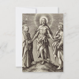 De verrezen Christus op de heilige berg Heilige ka Bedankkaart