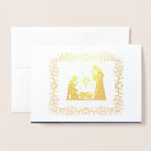 De verrijking van de Magi. Kerstluxe Folie Kaarten (Voorkant met envelop)