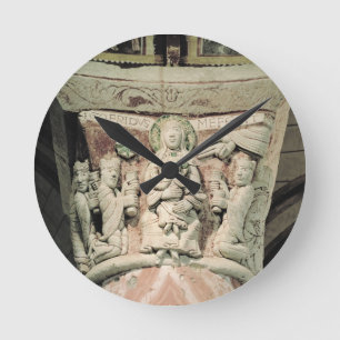 De verrijking van de Magi, kolomkapitaal (steen) Ronde Klok