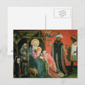 De verrijking van de Magi (olie op het paneel) Briefkaart (Voorkant / Achterkant)