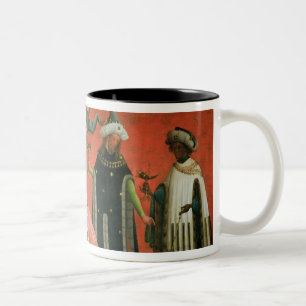 De verrijking van de Magi (olie op het paneel) Tweekleurige Koffiemok
