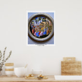 De verrijking van de Magi Tondo door Lippi Fra Fil Poster (Keuken)