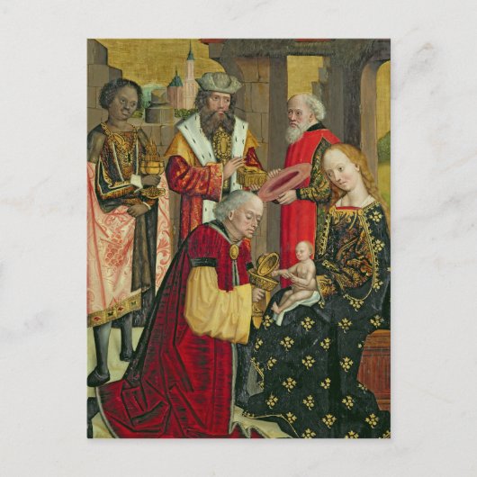 De verrijking van de Magi, van het Dome Altar Briefkaart (Voorkant)