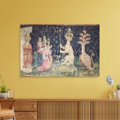 De verrijking van het beest canvas afdruk (Insitu (Woonkamer))